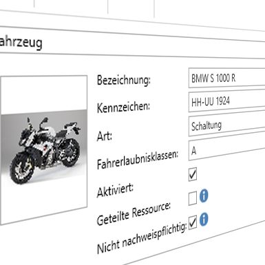 Erweiterung der Fahrzeuge um die Nachweispflicht
