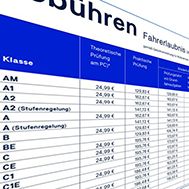 Anpassen der TÜV/DEKRA Gebühren im Fahrschuloffice 360°
